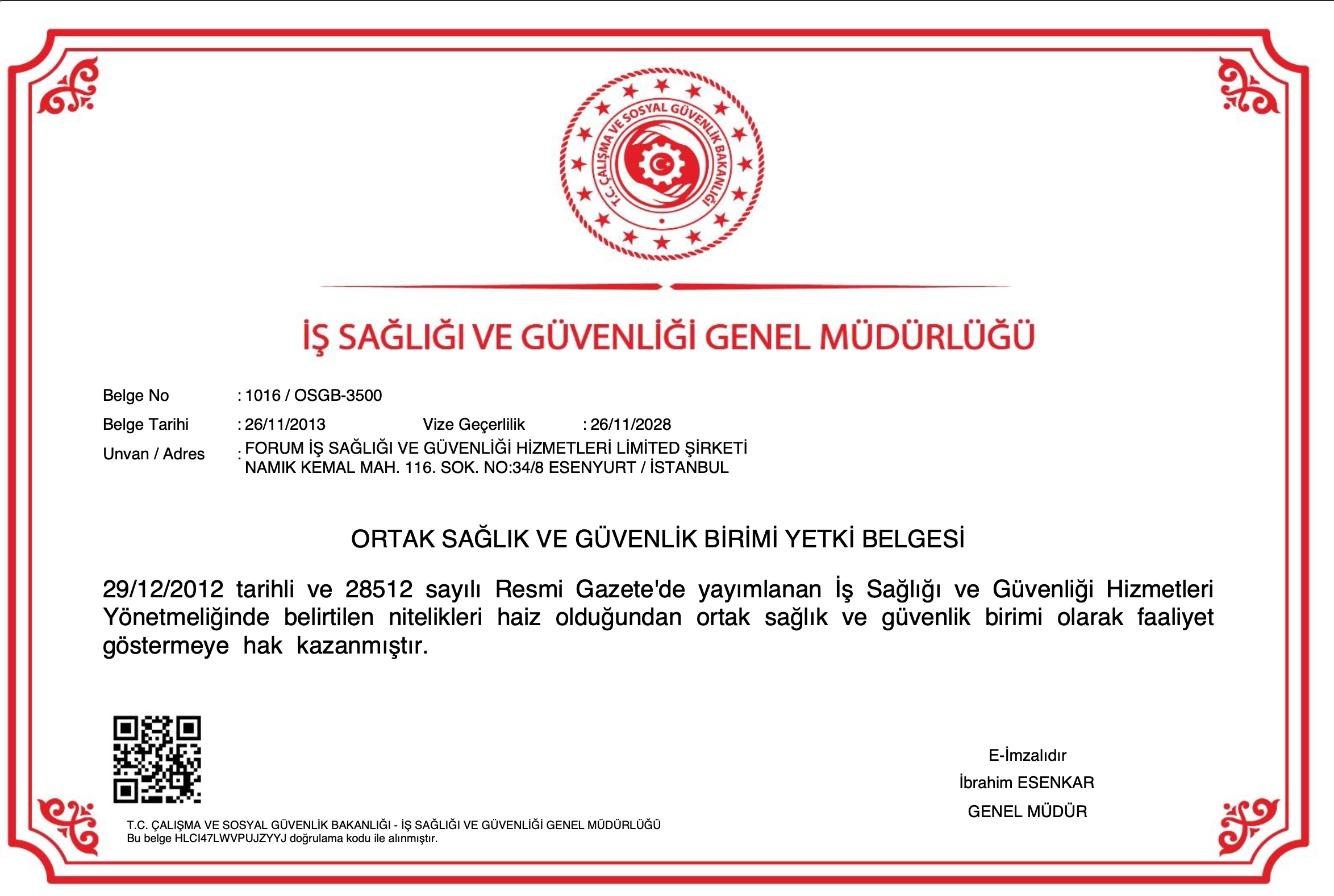 Yetki Belgesi